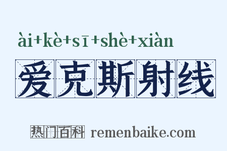 爱克斯射线是什么意思的图片